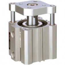 C(D)QM,  Compact Cylinder, Guide Rod Type:  CQM12, 16, 20, 25, 32, 40, 50, 63, 80, and 100mm 