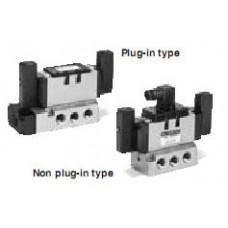5 Port Pilot Solenoid Valve Metal Seal,Plug-in/Non Plug VFS5000